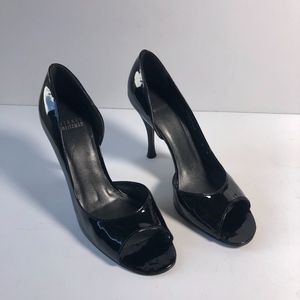 Stuart Weitzman Soft Black Patent Leather Pumps 8M